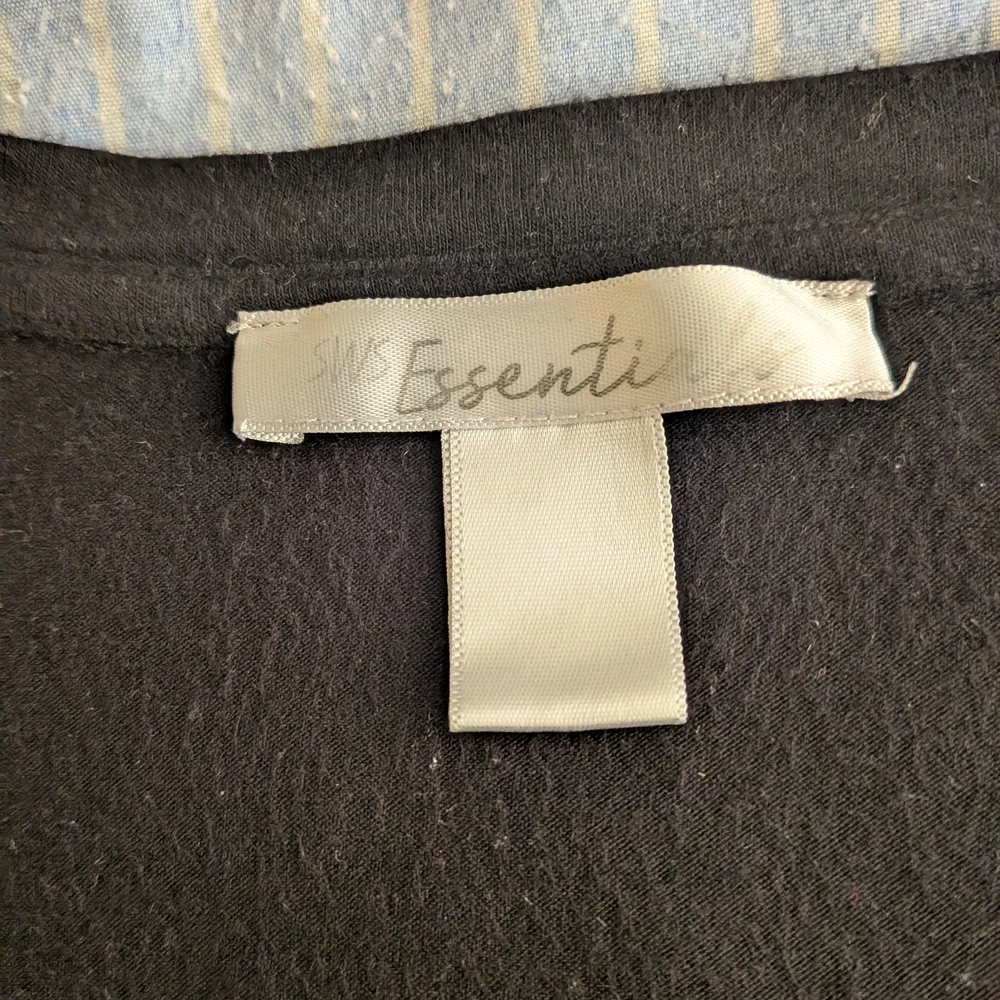 Essentials Charcoal V-Neck Short Sleeve Tee - Picture 2 of 4